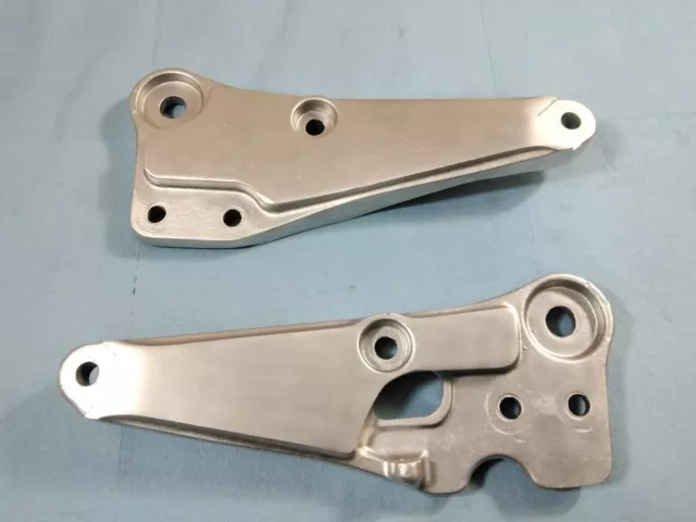 1981 Suzuki GS 1100 E Vapor Honed Exhaust Footpeg Brackets Nice!! 80-81 GS1100E