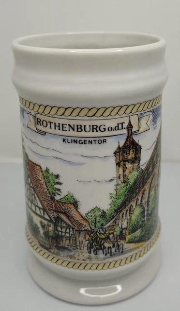 Schedel Bavaria Rothenburg Klingentor Beer Stein 6"