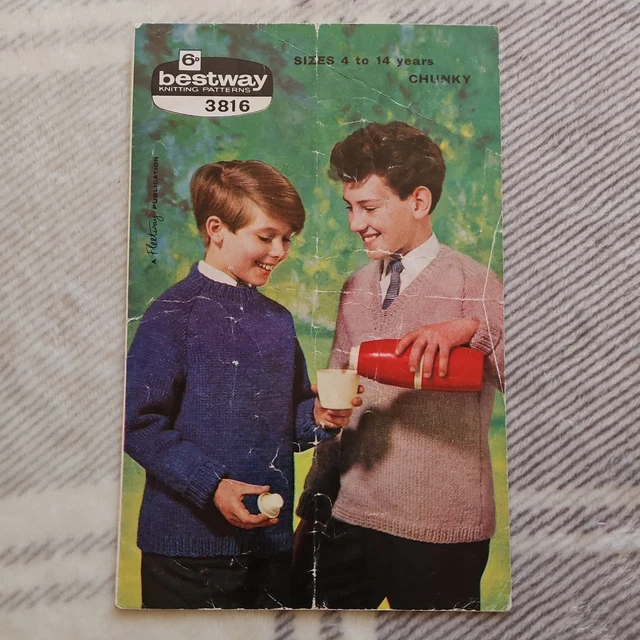 MAGLIONE BESTWAY MODELLO maglia grossa n. 3816 ragazzo età 4-14 anni ...
