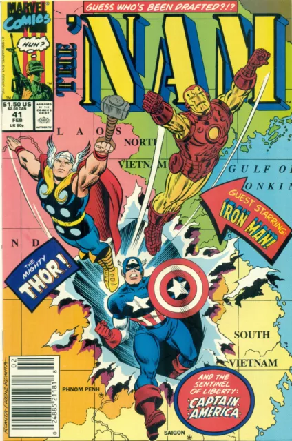The Nam #41 By Dixon Marvel Comics Avengers Vietnam War POW MIA Marvel 1990