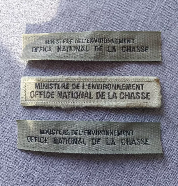 Insigne, patch, écusson ministère de l'environnement office national de Chasse