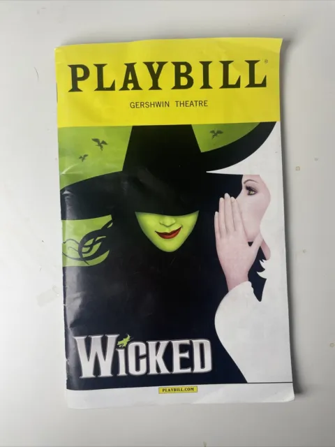 WICKED National Tour PLAYBILL Gershwin Theatre NEW YORK NY !