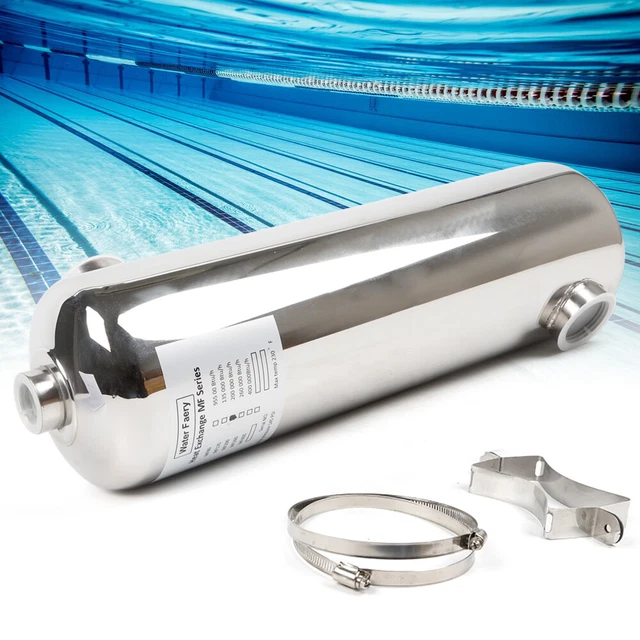 200KBTU SWIMMING POOL Heat Exchanger Chlorine or Salt Water Pool Heater