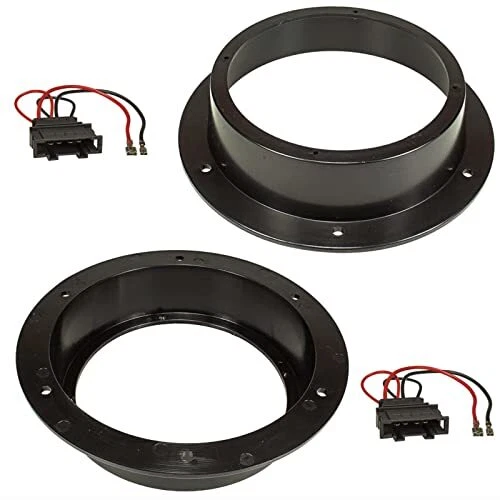 Kit Montage Haut-parleurs Pour Seat Ibiza 6L Et Leon - Adaptateurs 165 Mm - Compatible Portes Avant/Arrière