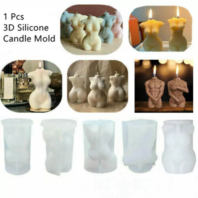 3D Candle Molds DIY Perfume Soap Candles Making Wax Silicone Moulds  Handmade DIY