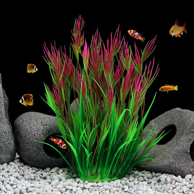 ARTIFICIAL WATER GRASS Plant Fish Tank Aquarium Simulation Ornament
