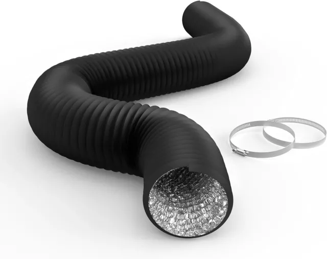 iPower Flexible 3/4/6/8 inch Aluminum Ducting Dryer Vent Hose for HVAC Exhaust