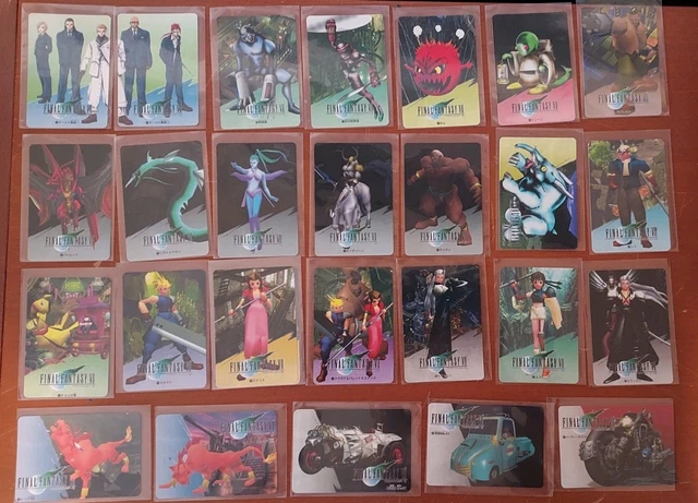 FINAL FANTASY VII Carddass Masters Complete 140 Cards Set Binder