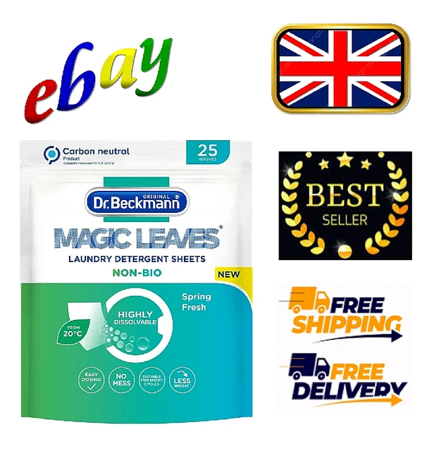 DR. BECKMANN ORIGINAL Magic Leaves Laundry Detergent Sheets Non Bio