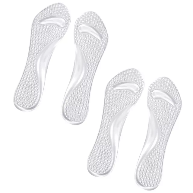 2 Pairs Ladies Insoles High Heel Grips Non-slip Massage Mat Arch of Foot