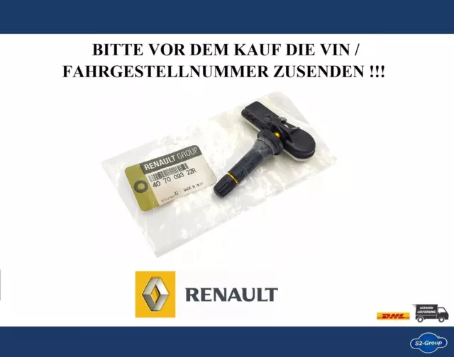 Original Renault Radsensor Reifendruck-Sensor Rdks Captur Clio Kangoo Master