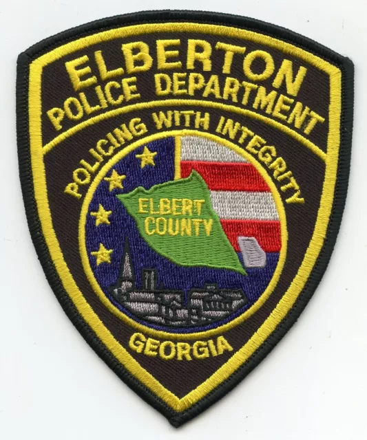 ELBERTON Elbert County GEORGIA very colorful POLICE PATCH