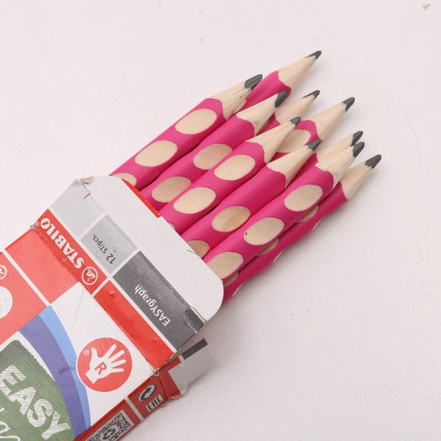Stabilo Easygraph Dreikant Bleistifte - Pink - Schreiben lernen - 12er Pack