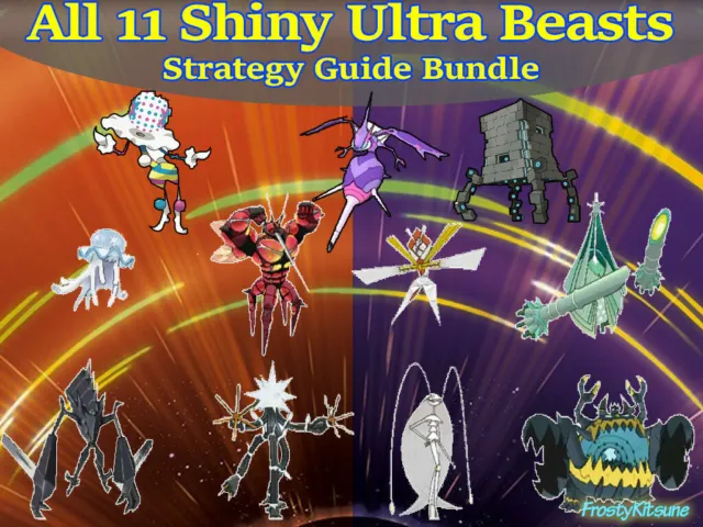 6IV SHINY ULTRA Beast Bundle All 11x Strategy Guide Pokemon Ultra Sun /  Moon $9.99 - PicClick