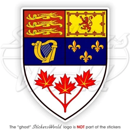 Autocollant Armoiries Ukrainiennes - Vinyle Adhésif - Drapeau Ukraine UKR - 2.9x4 Pouces