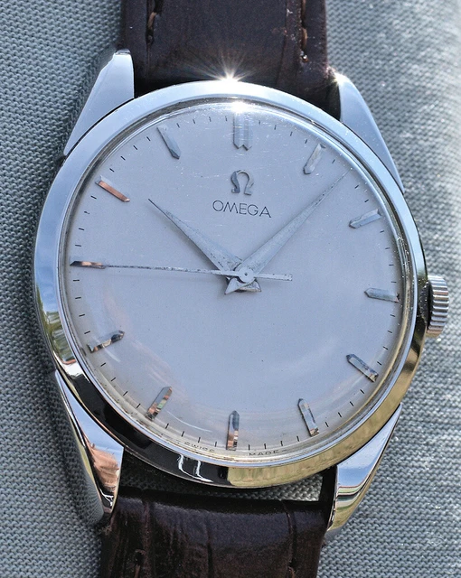 RARE WATCH OMEGA Case Big cal.284 Manual Winding Steel Years' 50 With