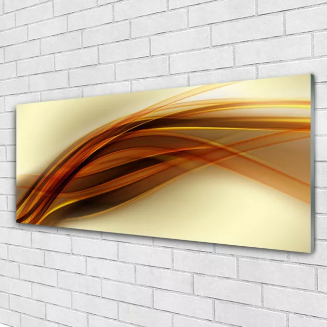Impression sur verre acrylique Image tableau 125x50 Art Abstrait