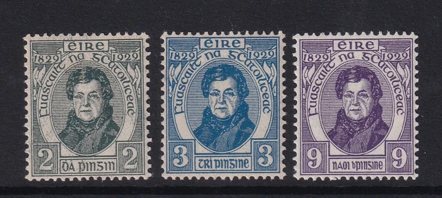 Ireland SG89-91 Catholic Emancipation Centenary Set MLH