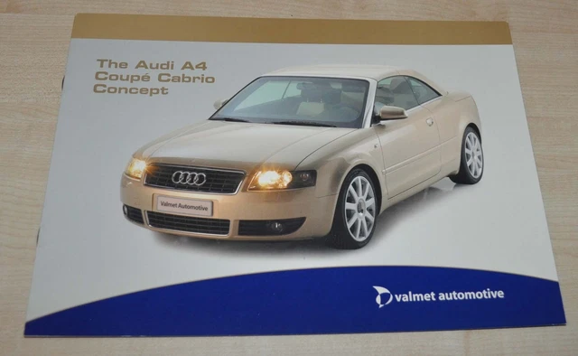 Valmet Automotive Audi A4 Coupe Cabrio Concept Brochure Prospekt EN
