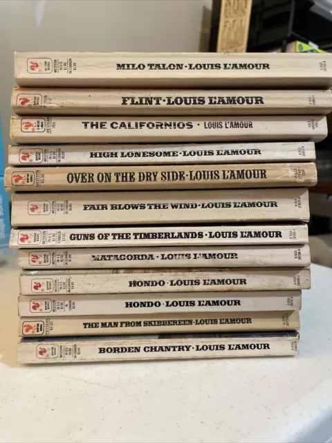 Lot Of Louis L’Amour Books:Westerns