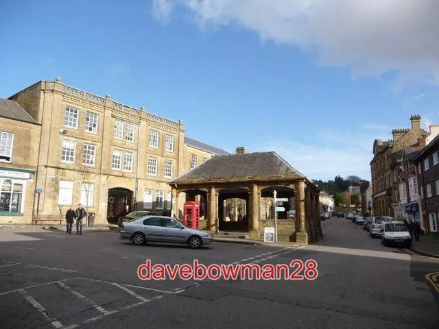 Photo  Ilminster: Town Centre The Market Place In Ilminster The Sandstone Glowin