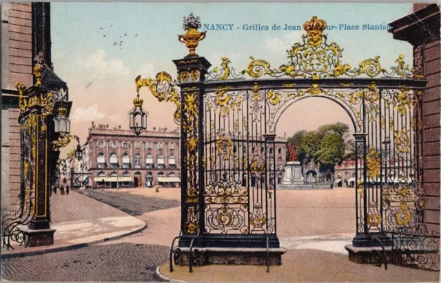 France ~ Nancy - Grilles de Jean Lamour - Place Stanislas 10c Postage Postcard