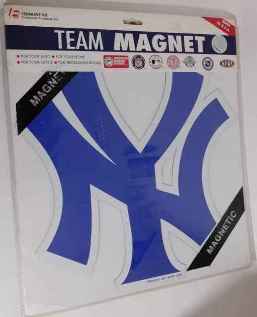 Yankees NY New York 11”x11" Team Magnet Fremont Die USA Made VTG MLB NOS