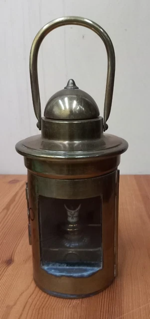 Precioso Farol O Lampara Nautica Para Señales De Barcos En Bronce O Laton Trade