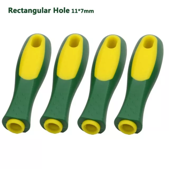 Durable Rubber File Handles 110mm Length 4Pcs Ideal for Wood Rasp & Hammers