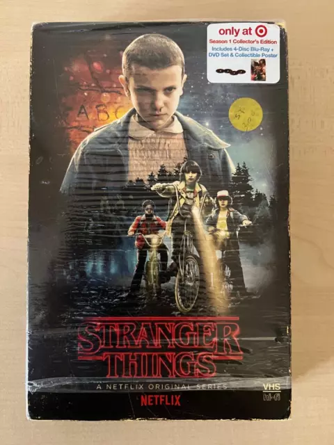 STRANGER THINGS Complete First 1 Season DVD Blu Ray Target Collectors VHS Pack