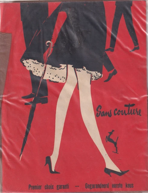 Bas nylon mousse DD Balastic 20 coloris Zibeline. Taille 2. Vintage stockings