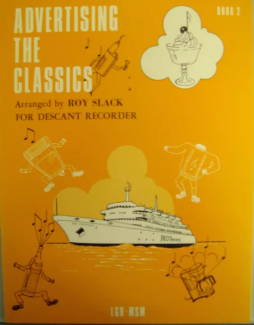 Advertising The Classics Descant Recorder Book 2 TV Classical Music Tunes S109