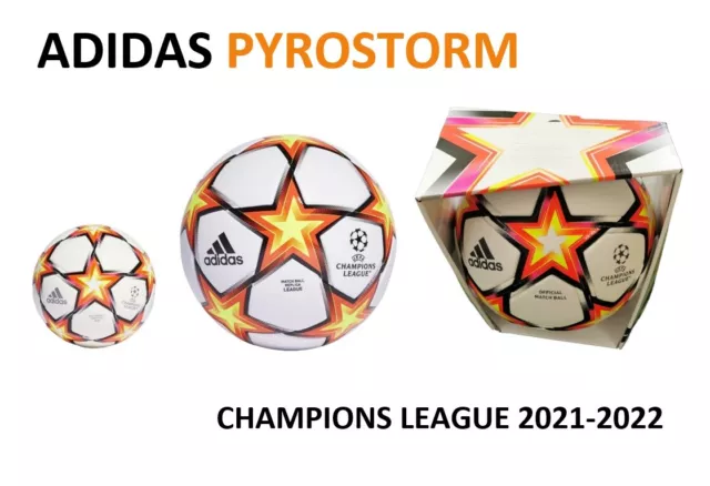 Fussball Adidas Champions League PYROSTORM Mini Replica Match Ball OMB 2021-2022