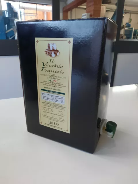 Bag in Box 5 Lt Olio Extravergine di Oliva EVO  Raccolto 2023/2024  100%ita