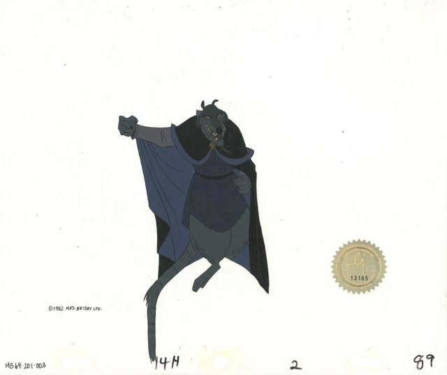 Don Bluth Secret of NIMH Jenner 1982 Cartoon Production Animation Cel 201-003