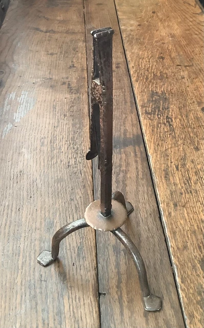Rare Late 18th/ Early 19th Century WELSH Rushlight Holder Rush Nip C1780-1820 3