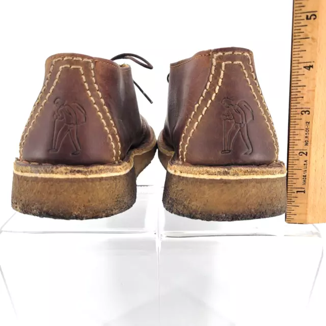 CLARKS WOMEN'S SIZE 8 Desert Trek Brown Oiled Leather ankle shoes £38. ...