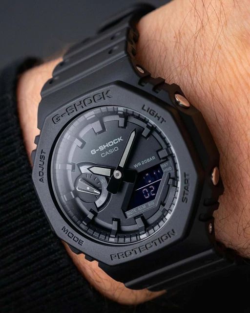 G SHOCK GA 2100 1A1ER Casioak Triple Black Watch 100 Genuine