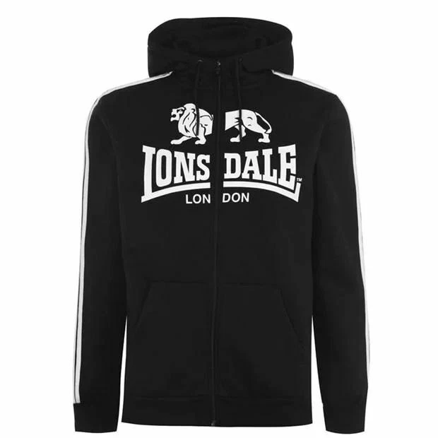 Lonsdale poly on sale zip hoody mens