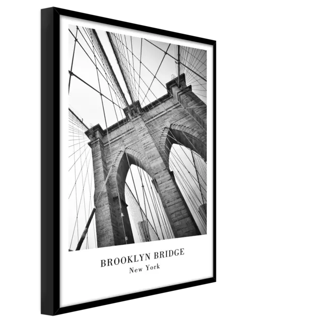 Gerahmtes Bild New York 50 x 70 cm I Rahmenbild Manhatten Brooklyn Bridge Rahmen 2