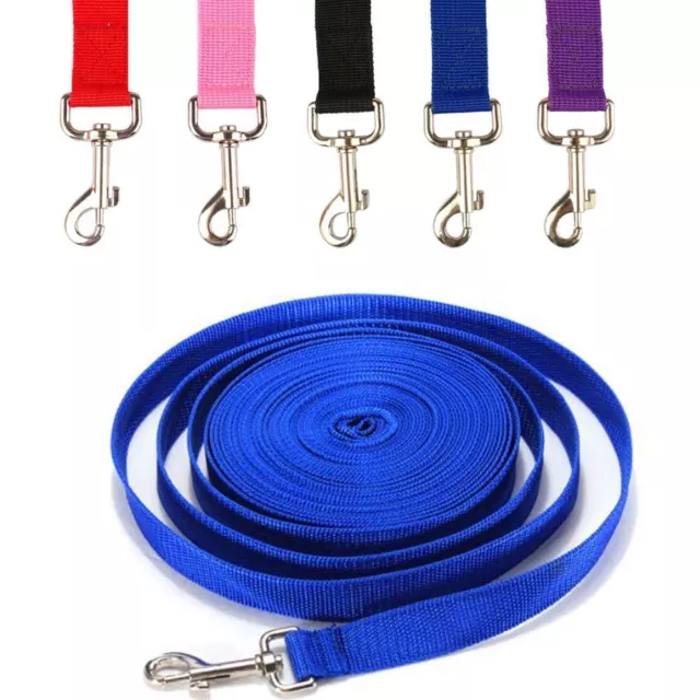 10 Metres Extra Long Dog Training Lead Strong Leash Recall Line Walking Tracking