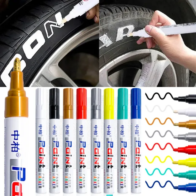 Marcador de pintura de neumáticos lápiz neumático de automóvil goma permanente universal impermeable a base de aceite