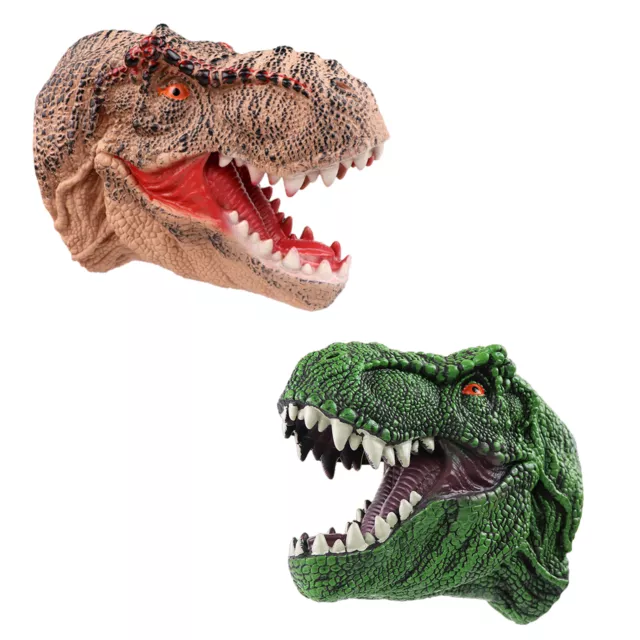 Animal Head Hand Puppet Figure Toy Gloves For Children T Rex Dinosaur Hand Toy