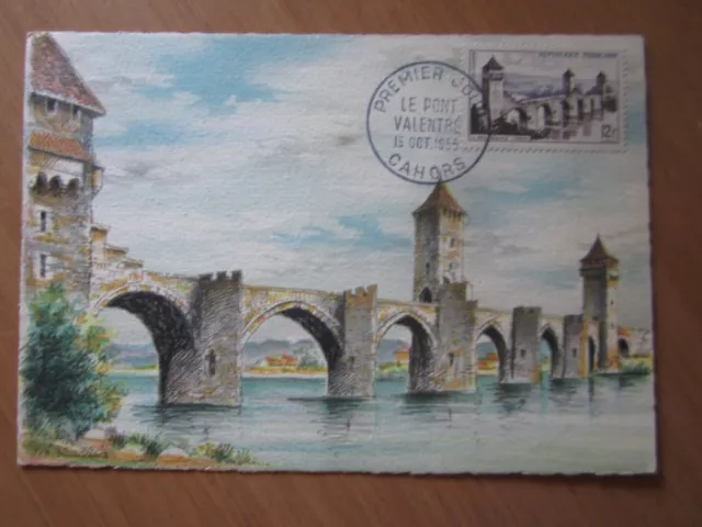 Belle Carte Maximum De France N° 1039 - Pont Valentre - Cahors