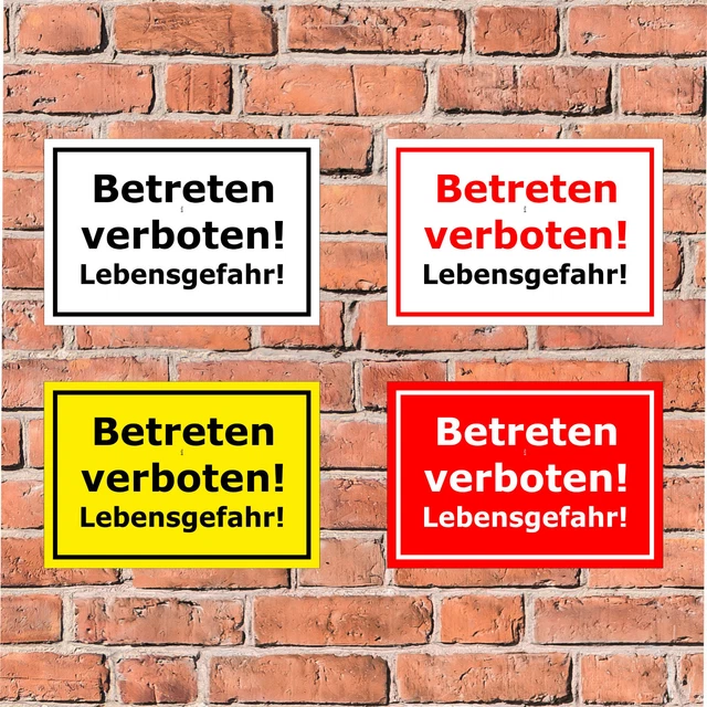 Drefke Hnwesschld Drefke® Schld Betreten Verboten, Kombschld