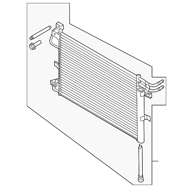Genuine Ford Condenser Assembly YJ-707-