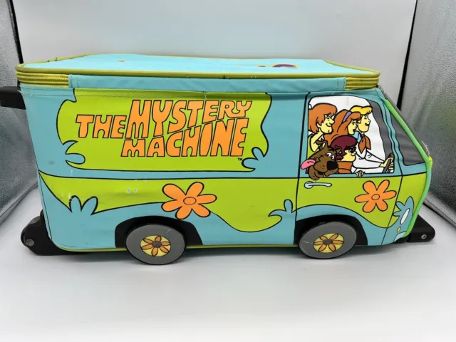 Vintage Scooby Doo Mystery Machine Rolling Suitcase Weekender Bag