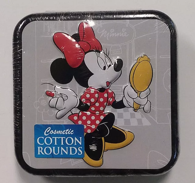 Cotton Buds MINNIE MOUSE 5 Rounds TIN CONTAINER Collector Series #4 New Sealed