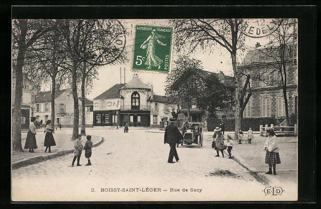 CPA Boissy-Saint-Léger, Rue de Sucy 1912