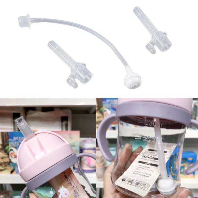 Children Water Cup Straw Liquid Silicone Sippy Drink Feeding Bottle Accessories'